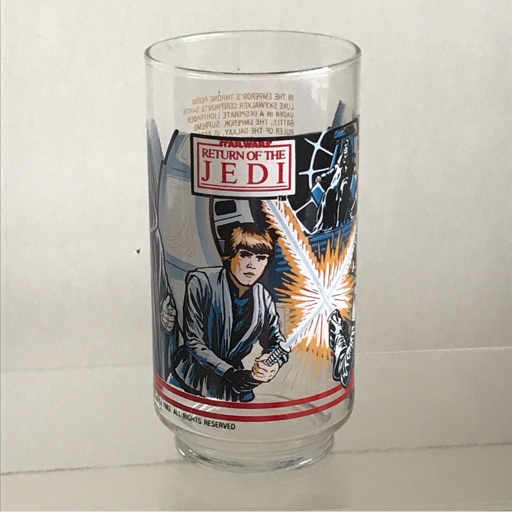 Star Wars 1983 Return of the Jedi Glass - Lucas Film LTD - Burger King/Coca Cola